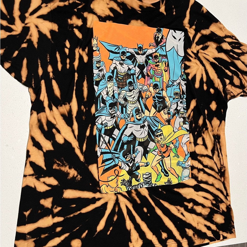 Custom Tiedye Batman tee shirt xxl